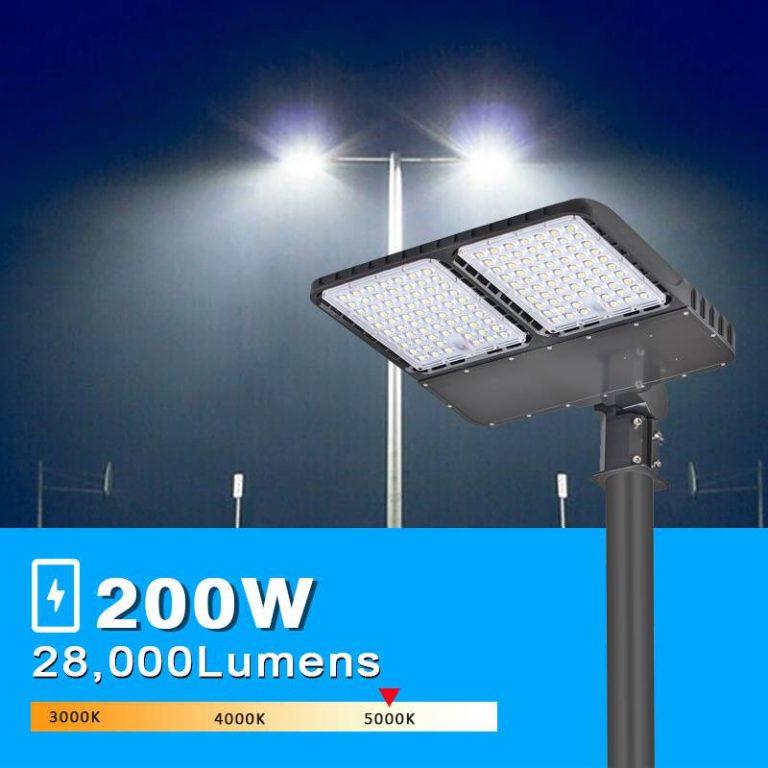 Shoebox LED Street Lights 200W IP65 Waterproof 5000K 26,000Lm ...