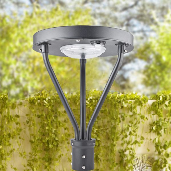 LED Post Top Solar 25W IP65 5000K with 3,000Lm for Courtyard lighting