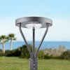 Solar LED Post Top 25W IP65 5000K with 3,000Lm for Area lighting